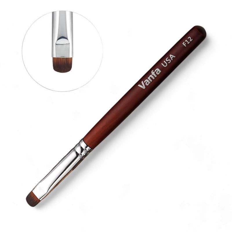 Vanfa French Brush for Nails, Clean up brush for Gel Nail Polish F12 - Image 1